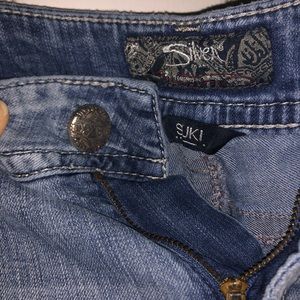 Silver boot cut jeans